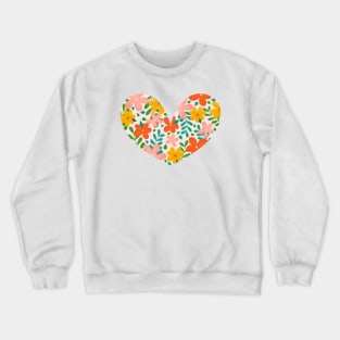 Floral heart Crewneck Sweatshirt